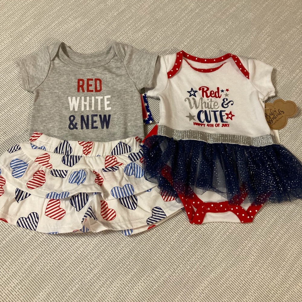 Girls Three Piece Set. Combined Two outfits.